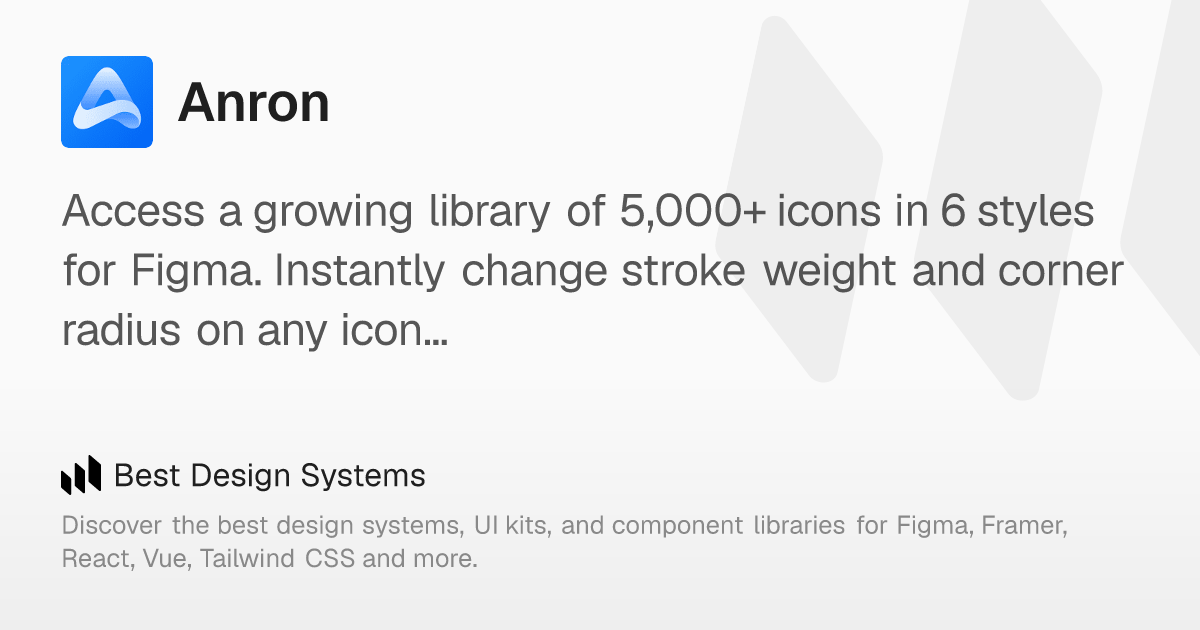 Anron: Flexible Figma icons that adapt to your design. – Best Design ...