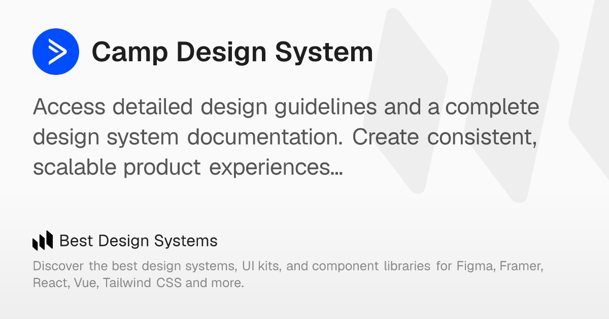 Camp Design System: Your guide to consistent, scalable UI development ...