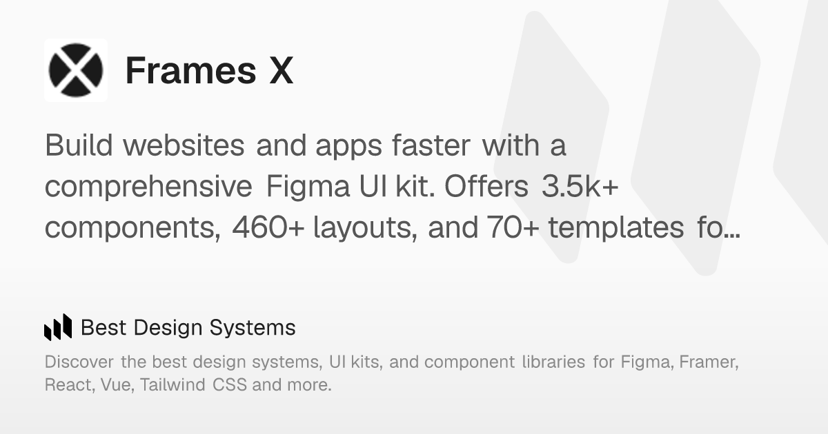 Frames X: Design 10x faster. Build scalable UIs. Your complete Figma ...